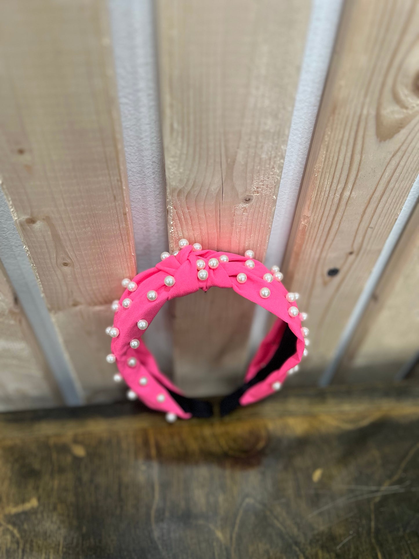 Hot Pink Pearl Headband