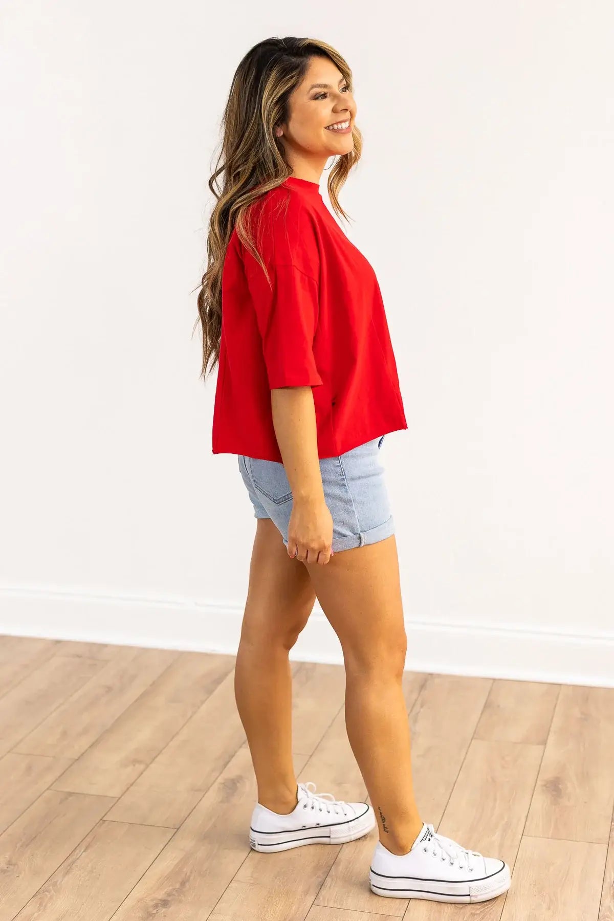 Boxy Top, red
