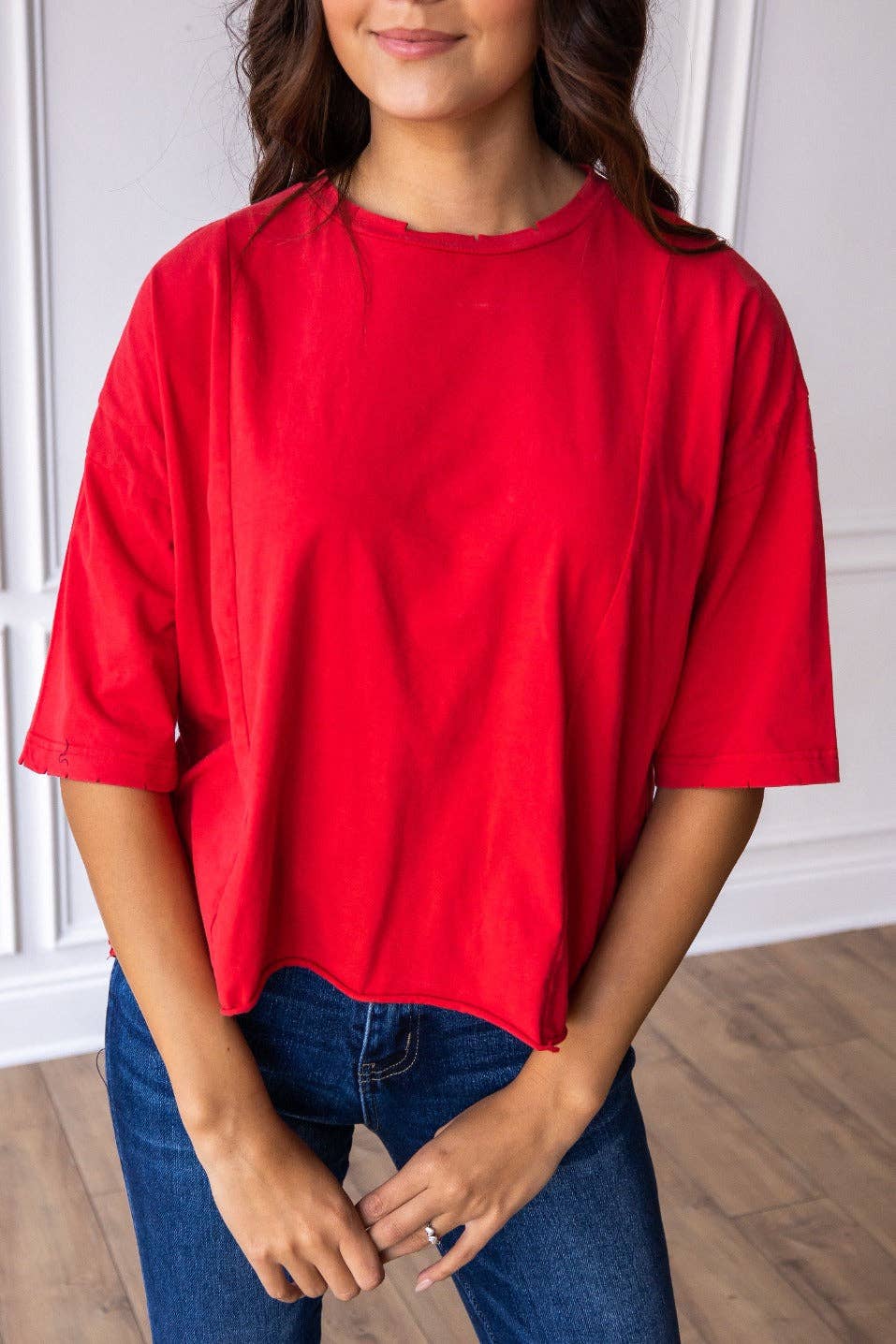 Boxy Top, red