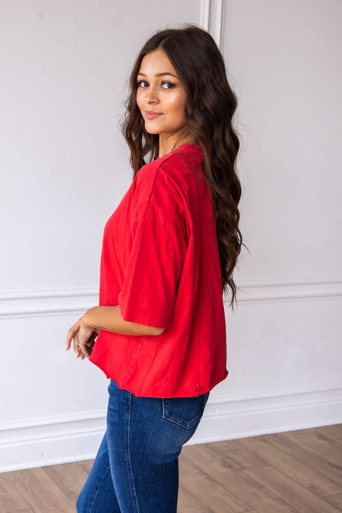 Boxy Top, red