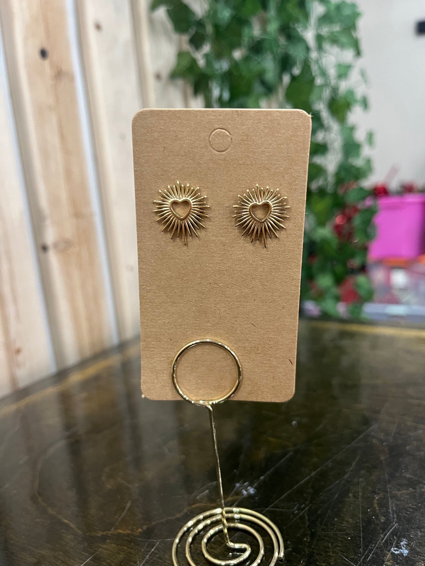Heart Starburst Earrings