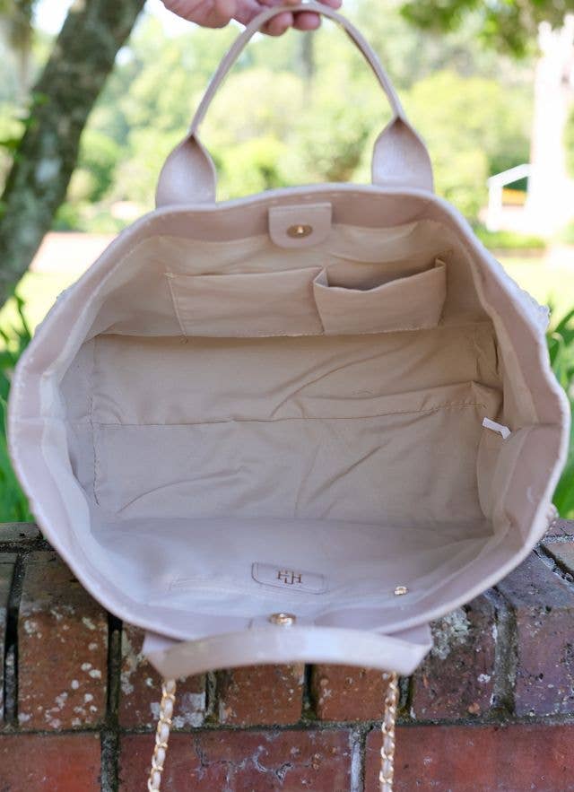Melissa Tote Bag NUDE PATENT LQ