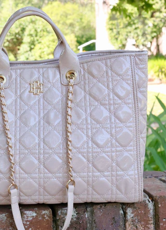 Melissa Tote Bag NUDE PATENT LQ