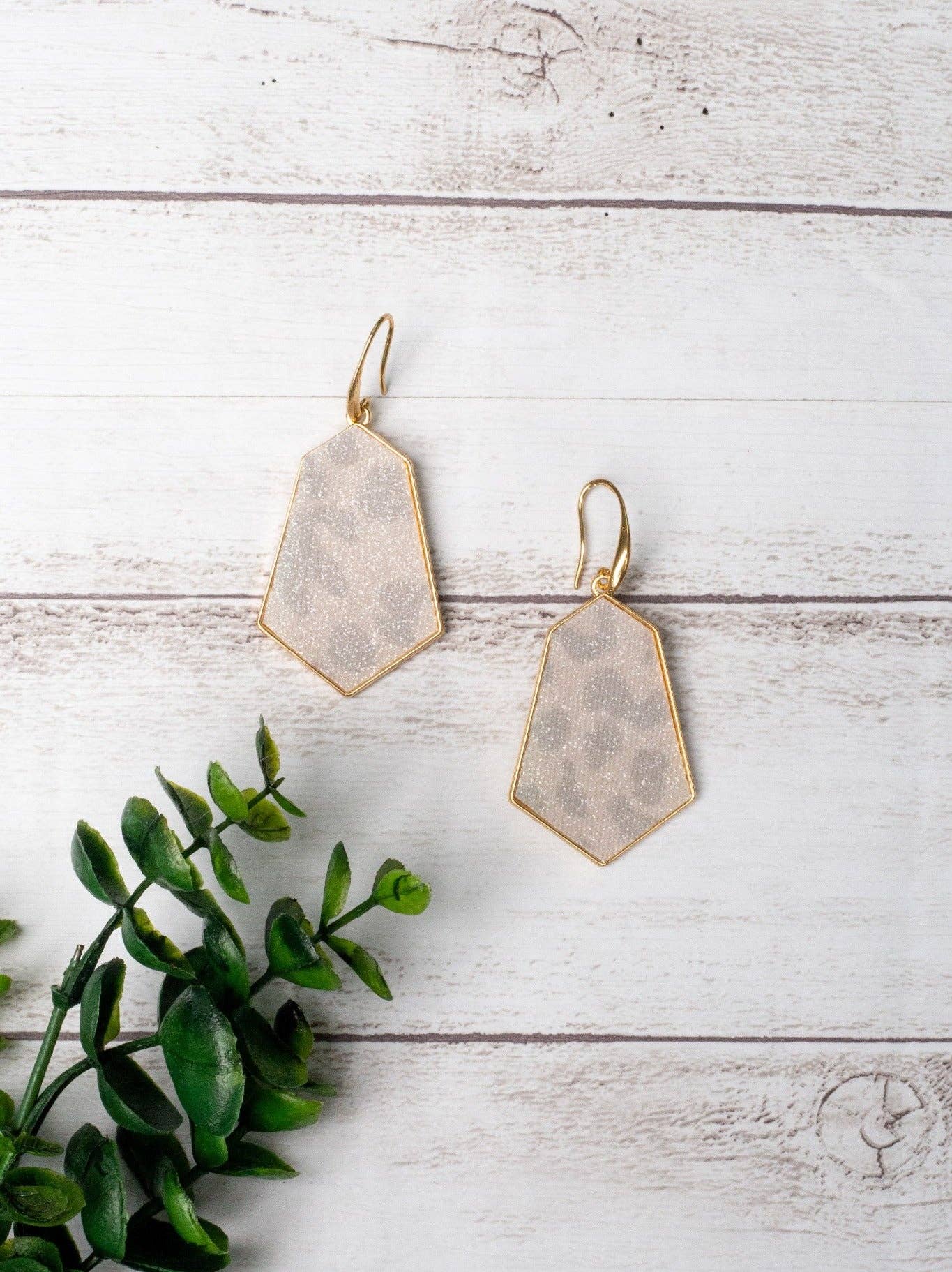 Sassy Shimmery Leopard Earrings