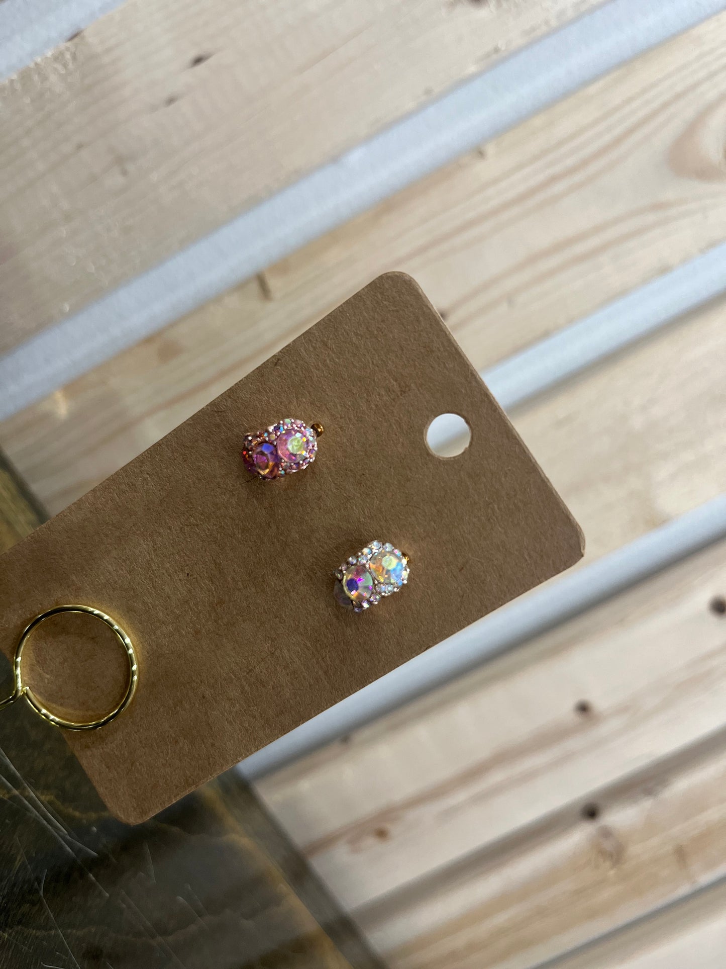 Iridescent Tiny Hoops