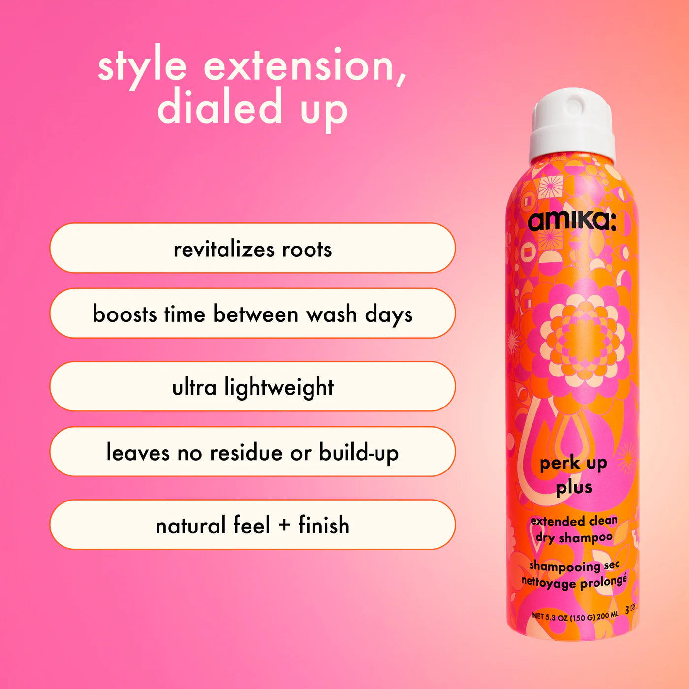 Amika Perk Up PLUS Dry Shampoo 5.3oz