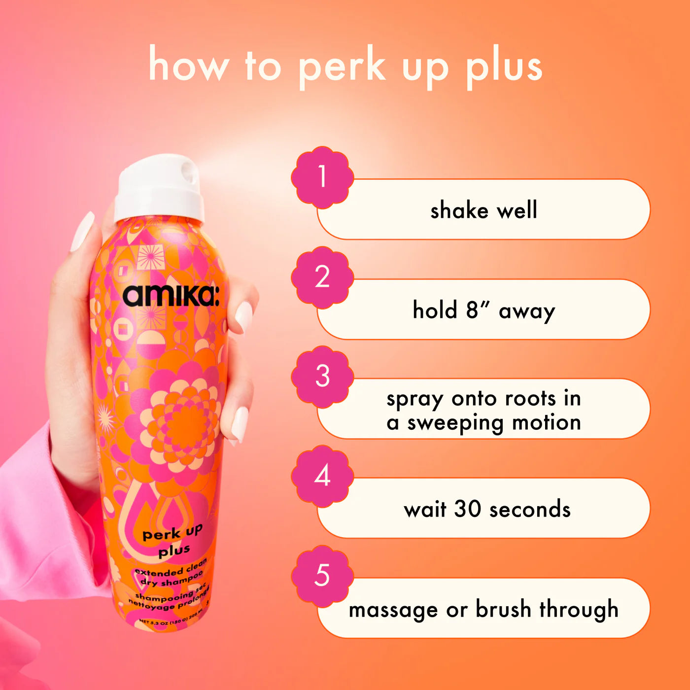 Amika Perk Up PLUS Dry Shampoo 5.3oz