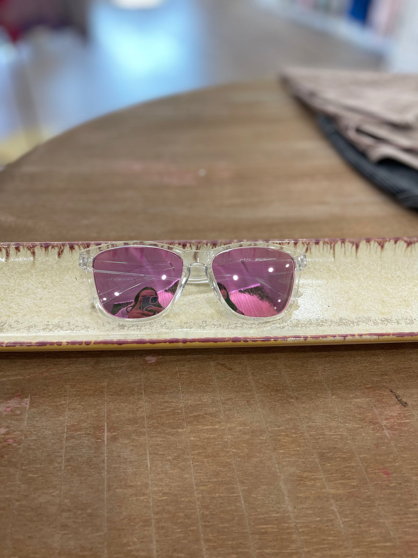 Clear Round Sunglasses