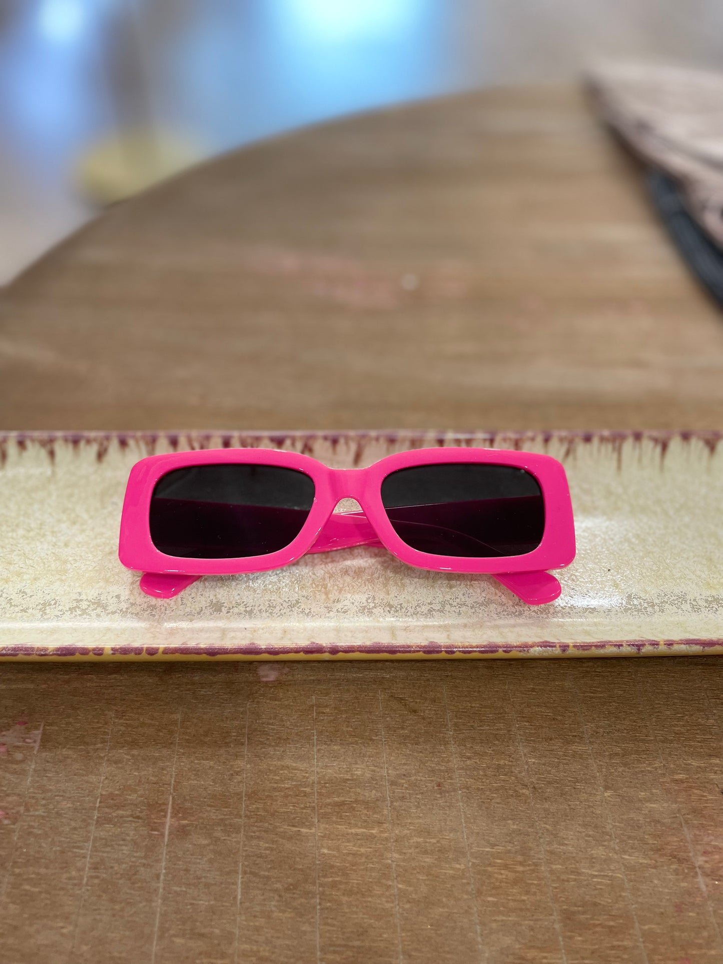 Pink Geometric Sunglasses