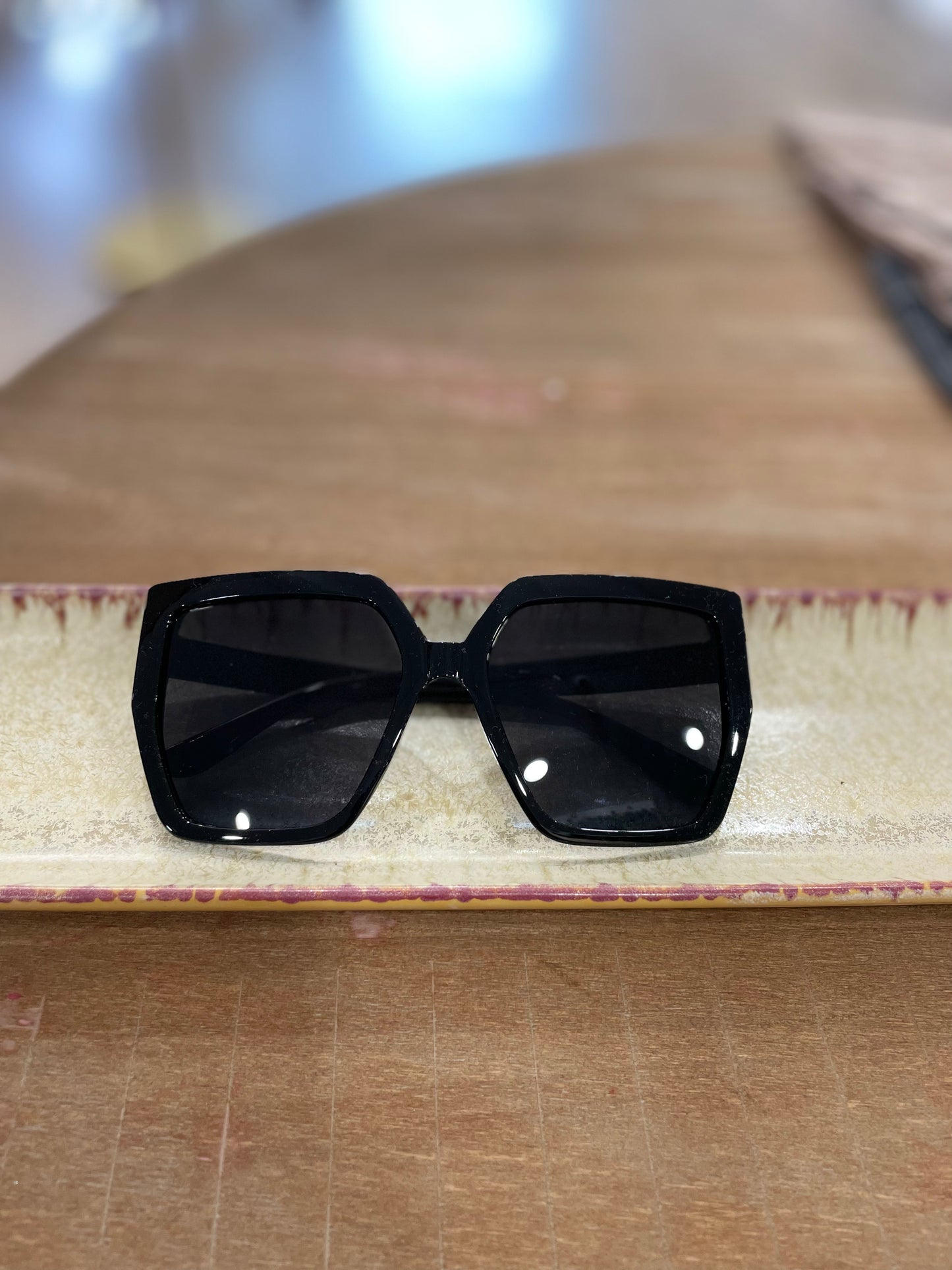Oversized Black Sunglasses