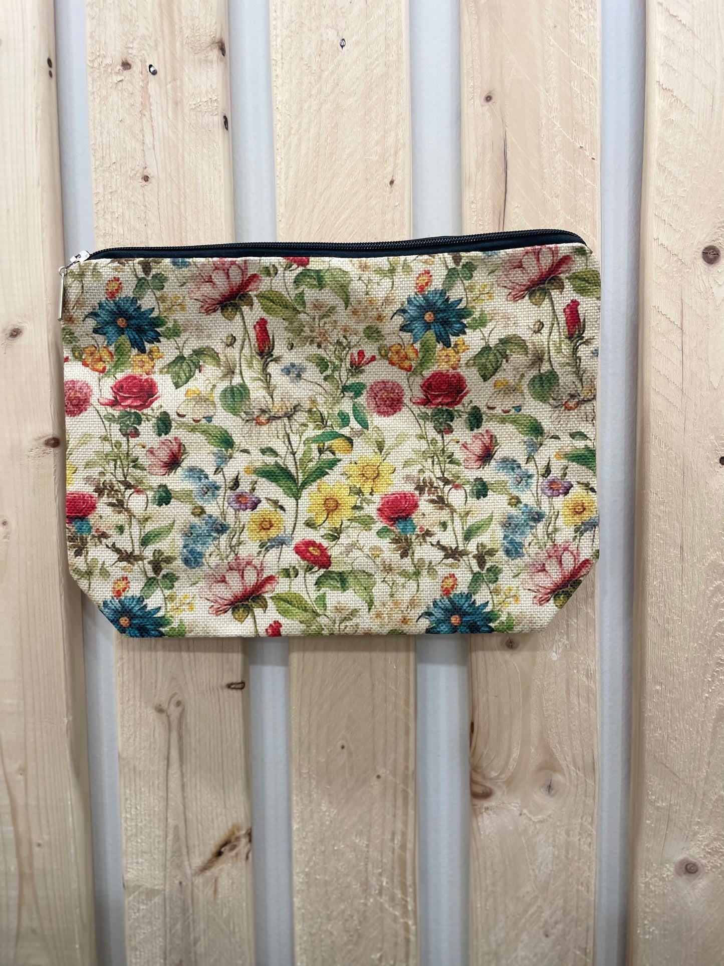 Antique Floral Cosmetic Bag