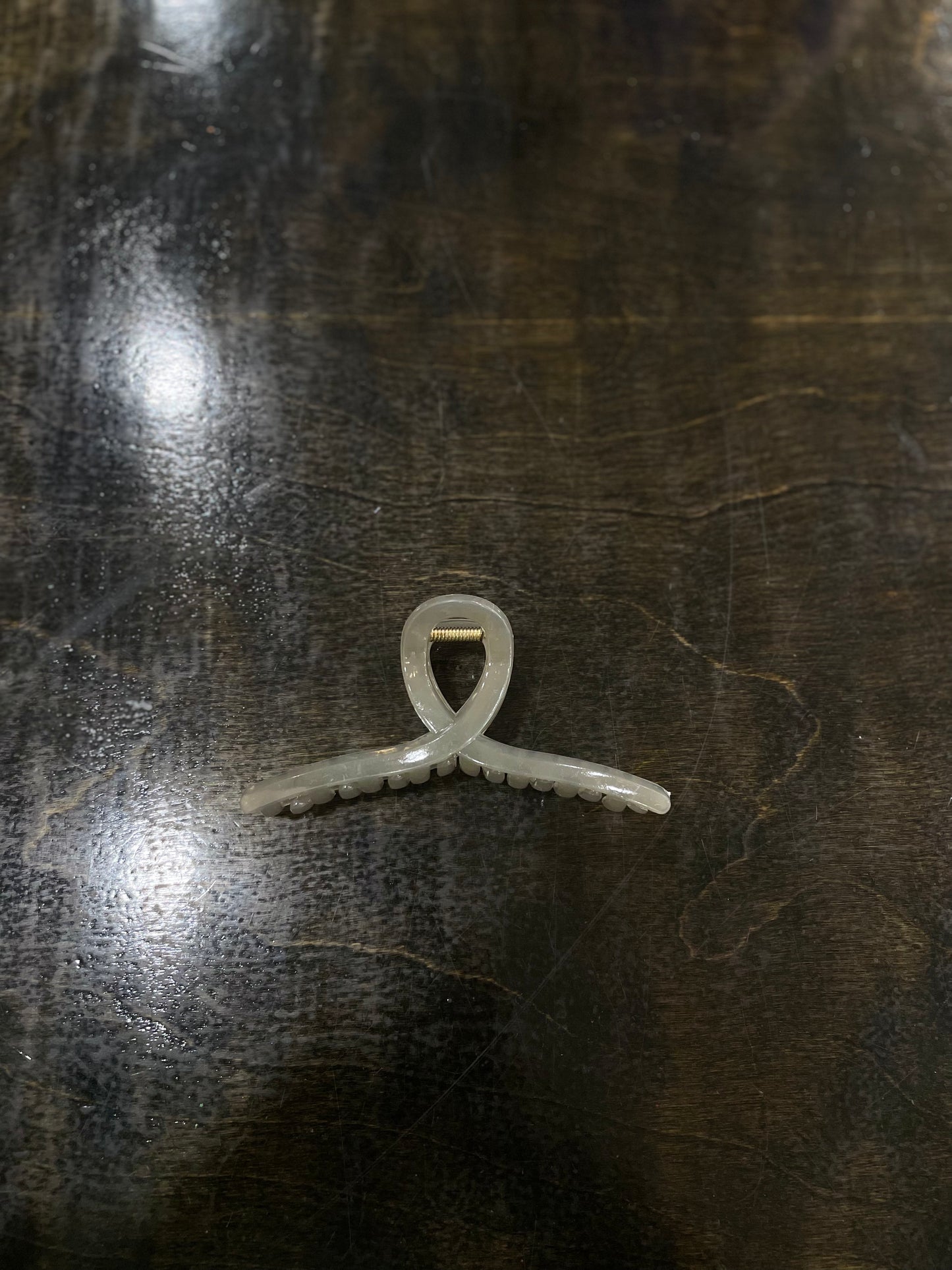 Taupe Twisted Claw Clip