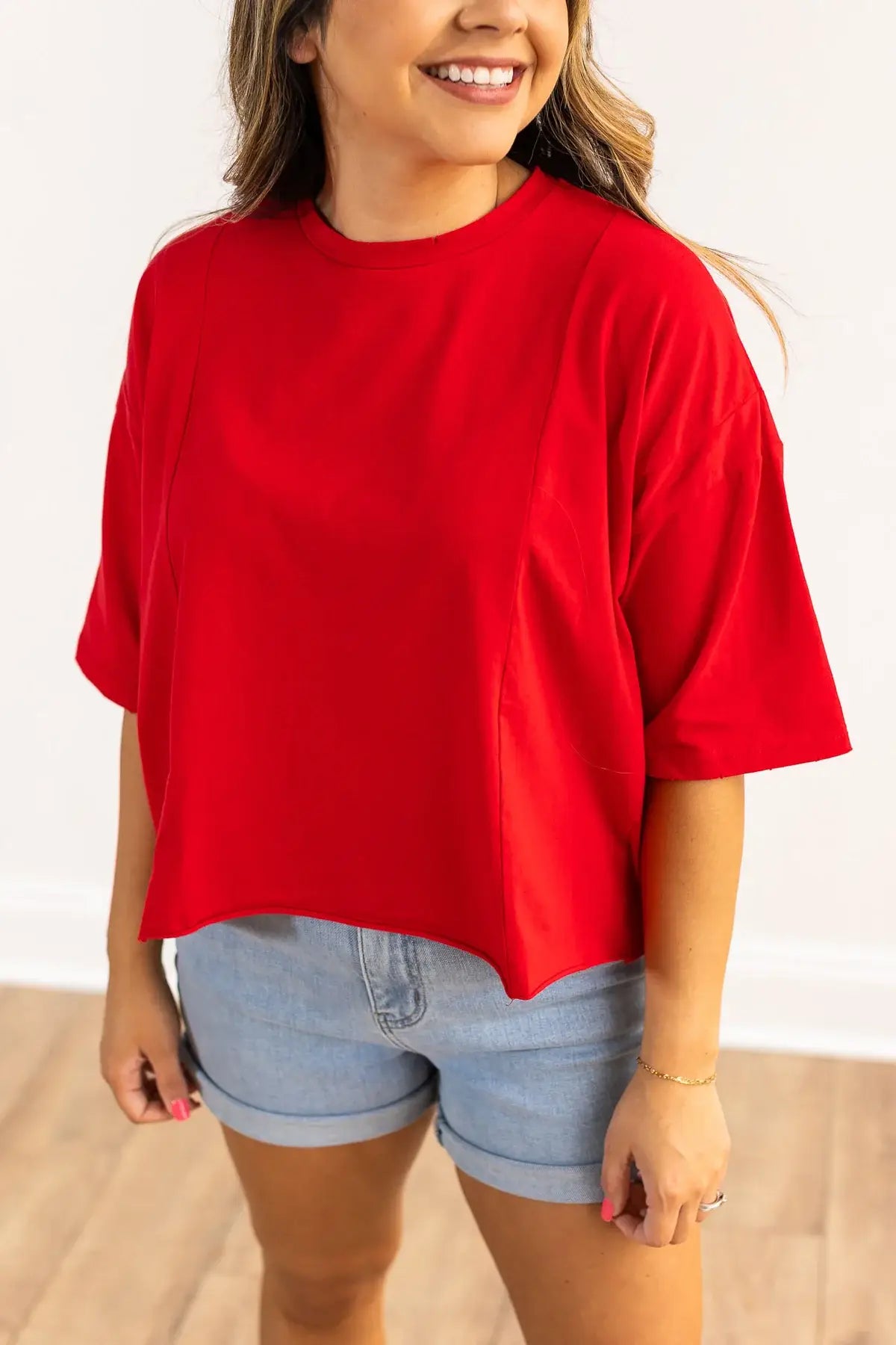 Boxy Top, red
