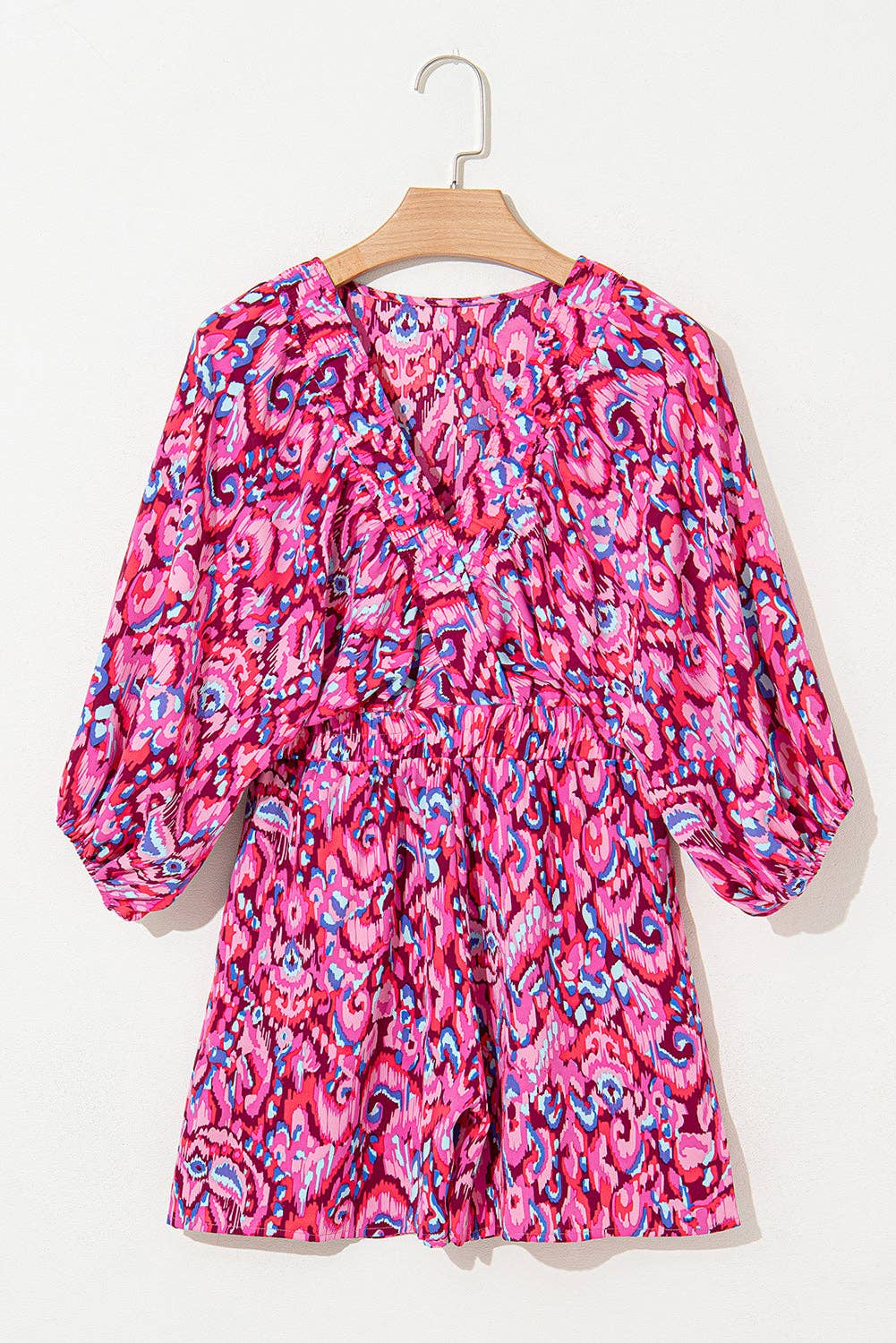 Abstract High Waist Romper