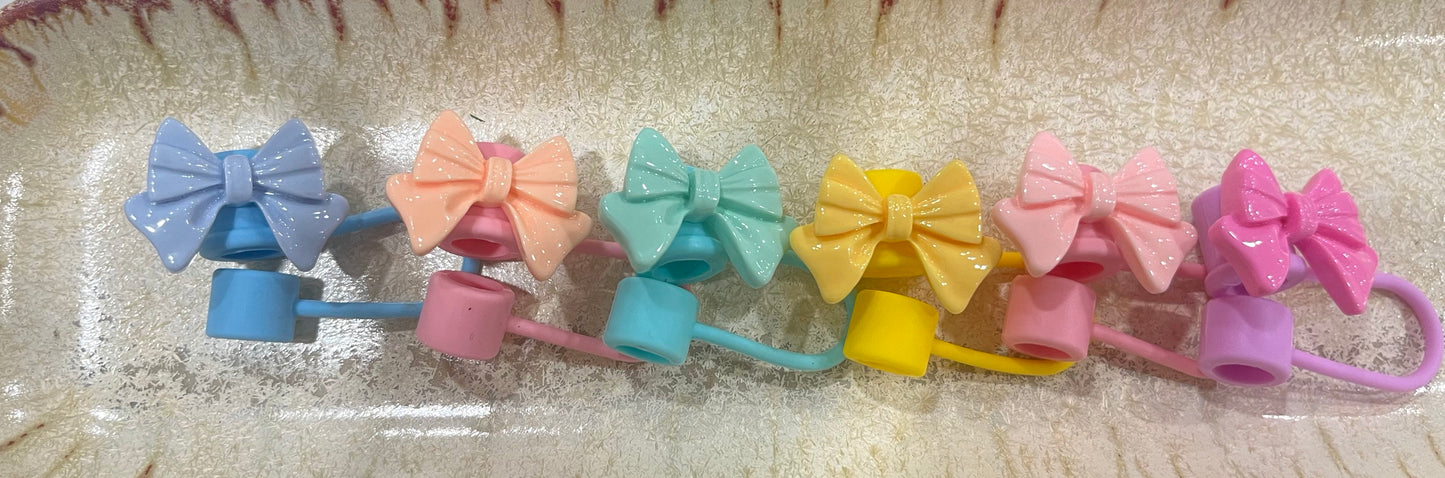 Bow Straw Toppers