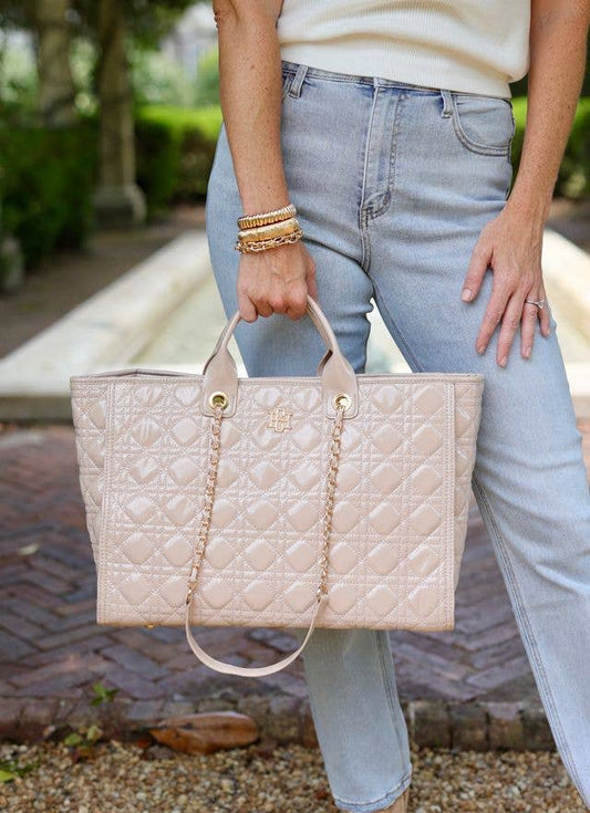Melissa Tote Bag NUDE PATENT LQ