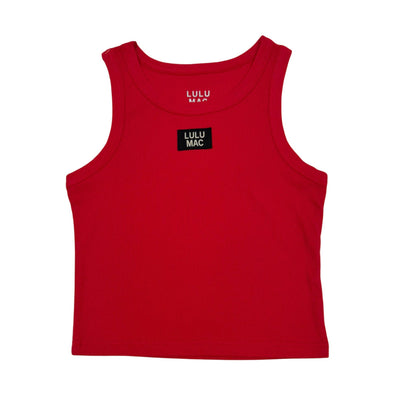 DD-TANK RED LULU MAC SOLID TANK TOPS