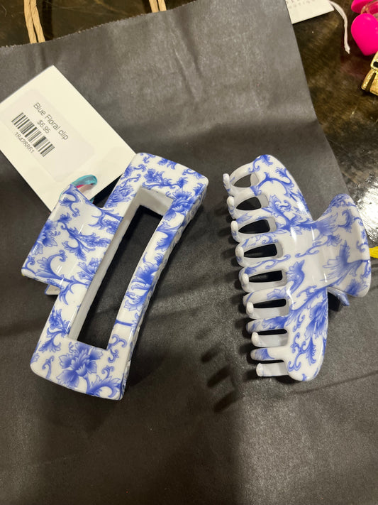 Blue Floral clip