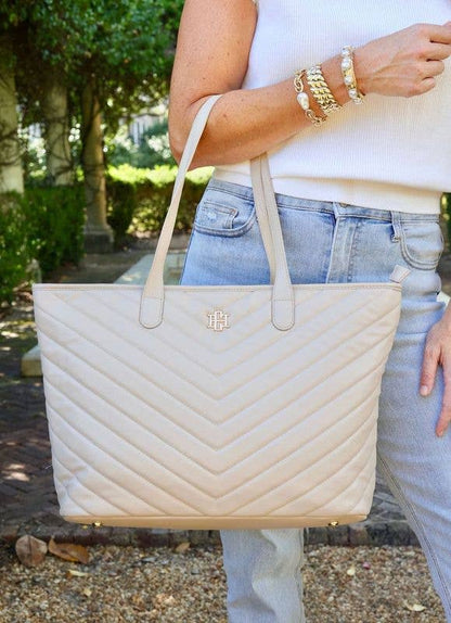 James Tote NUDE V QUILTED