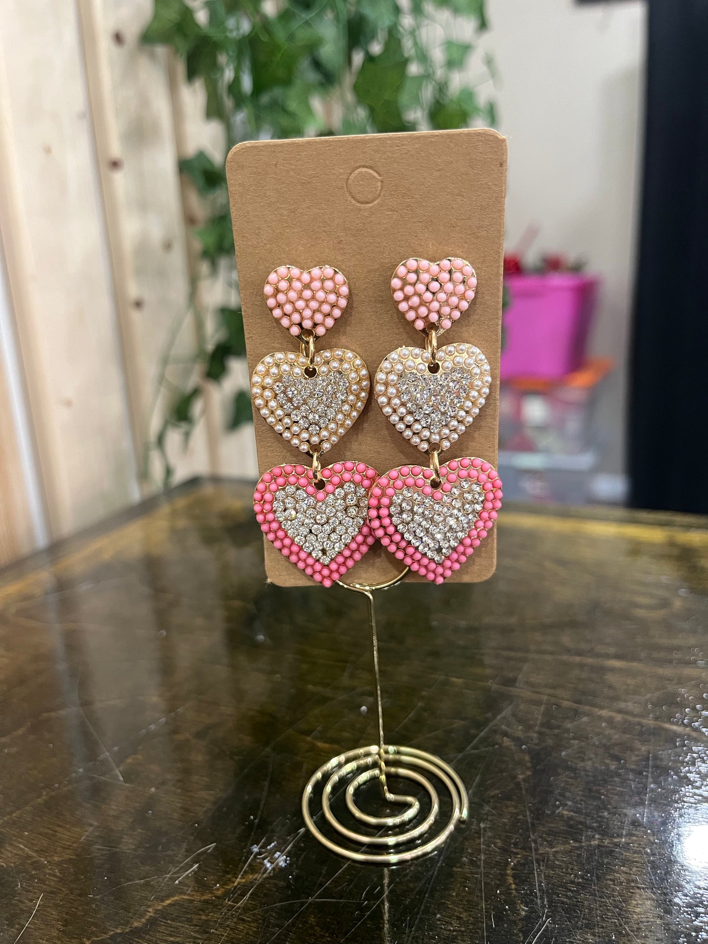 Vintage Heart Shaped Earrings