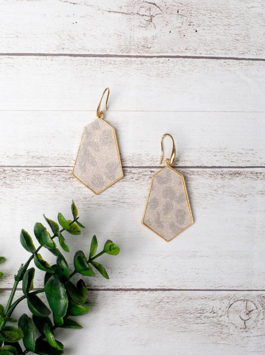Sassy Shimmery Leopard Earrings