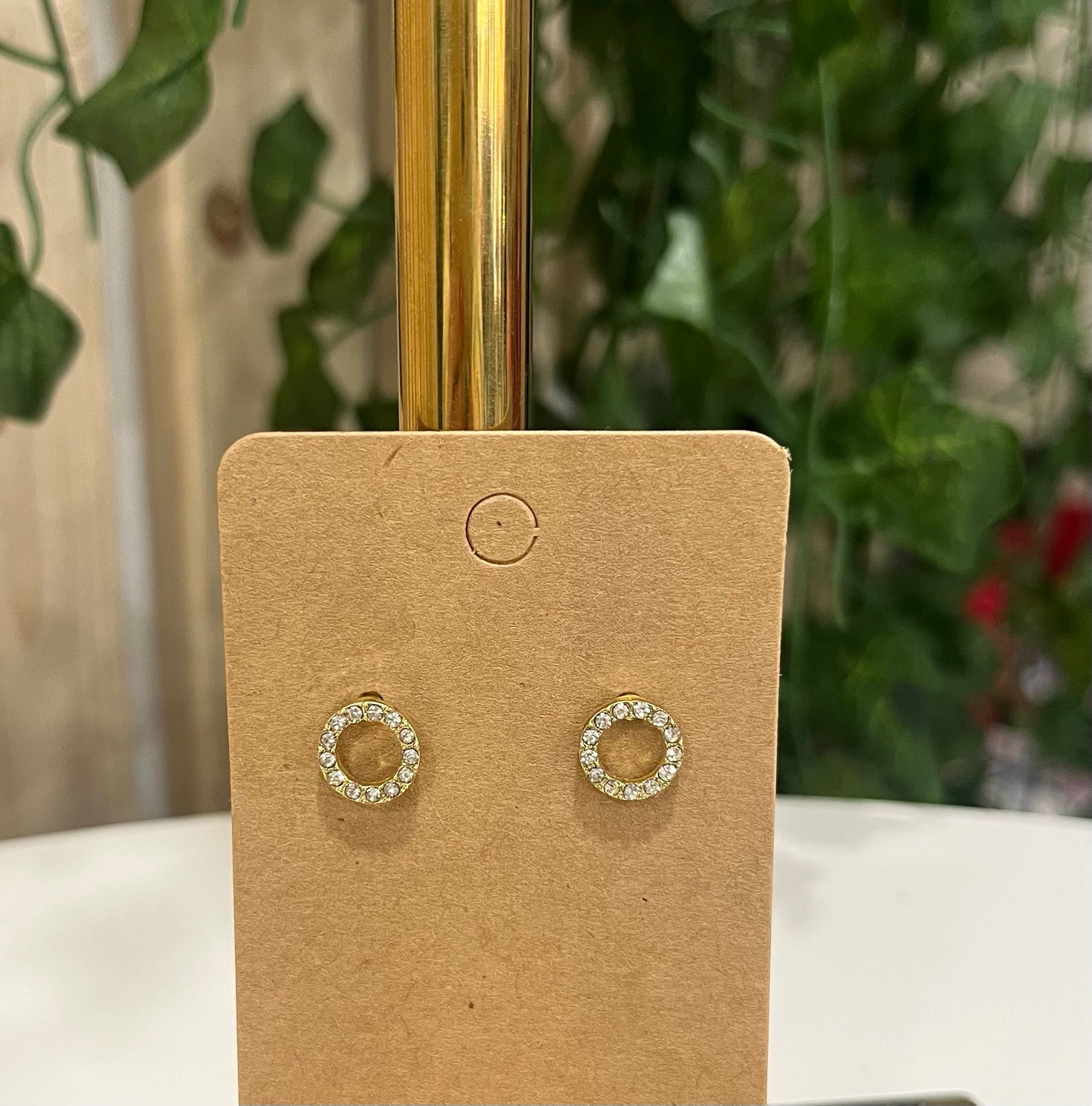 Diamond Circle Studs