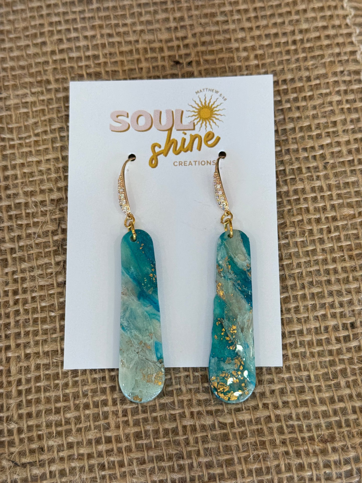 Beach clay earrings