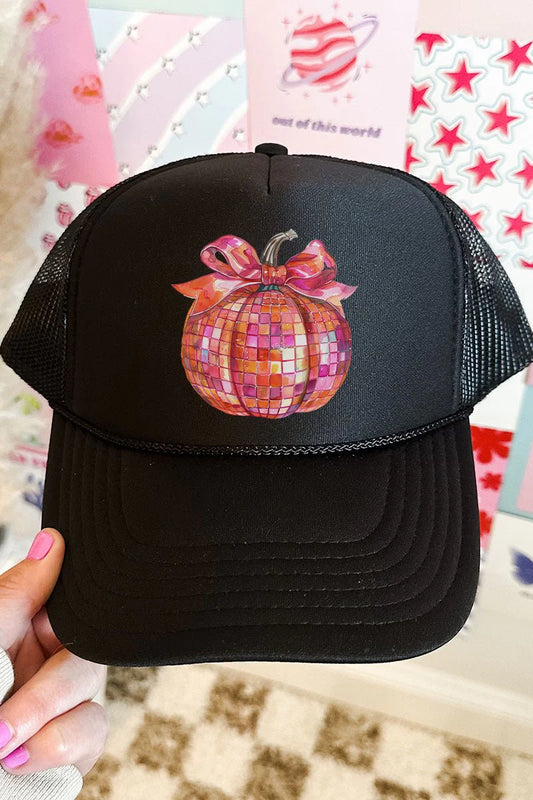 Disco Pumpkin Trucker Hat