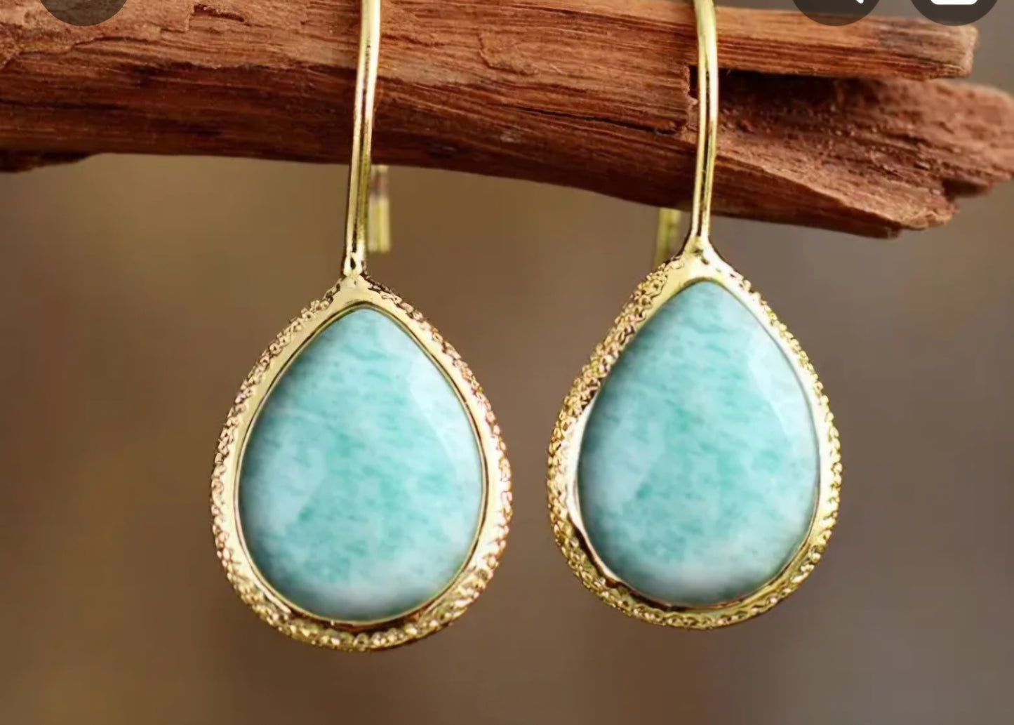 Turquoise teardrop Earrings