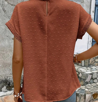 Swiss Dot Lace Blouse