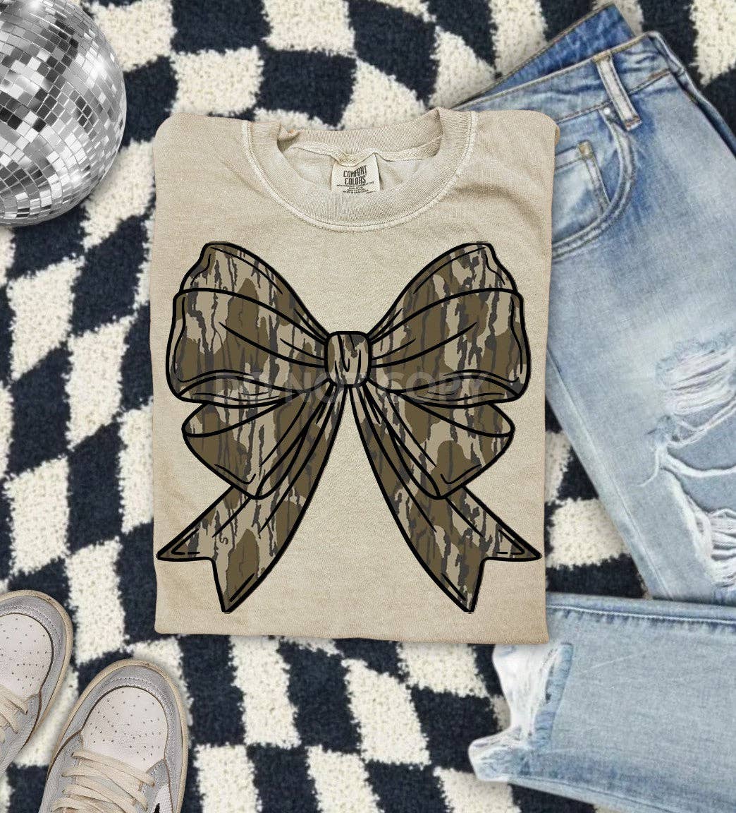 Camo Bow Sweatshirt