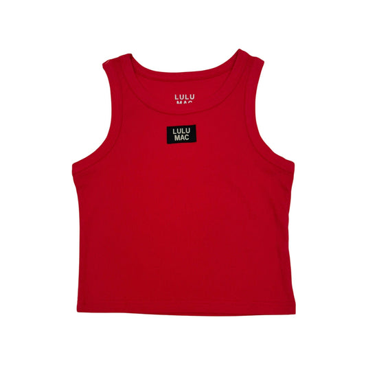 DD-TANK RED LULU MAC SOLID TANK TOPS